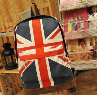   Games UK Flag Union Jack Style Backpack Bag Women Boy Student Men