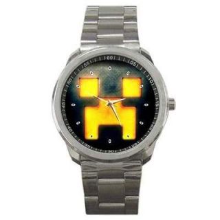   listed NEW SPORT METAL WATCH BURNING MINECRAFT CREEPER TOP GAMES PC