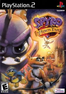 SPYRO A HEROS TAIL   Sony PS2 Game Playstation 2 Black Label 