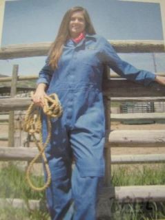  Ladys Blue Denim Coveralls For Women with Knee Pads NIP Gardening Work