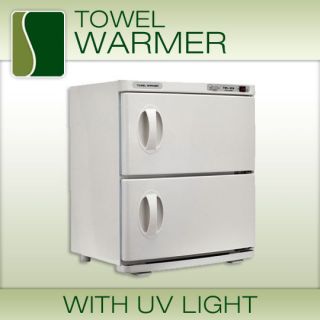 32L Dual Function UV Light HOT Double TOWEL Sterilizer WARMER CABINET 