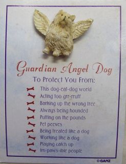 GANZ GUARDIAN ANGEL DOG PIN YORKSHIRE TERRIER #E2808 PUPPY WINGS 
