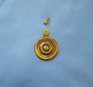 ANTIQUE BED   BOLT COVER   Brass Plated, Aged Brass   New Old Stock 