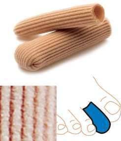 SILIPOS Ribbed Knit Gel Digital Toe Caps Covers Sleeves  6  Original 
