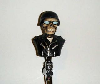   helmet Motorcycle rider bust bar Beer tap handle skull Rider kegerator