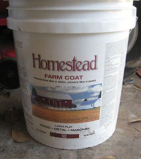   GALLON CAN OF HOMESTEAD FARM COAT RED BARN PAINT FROM TRACTOR SUPPLY