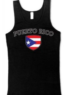 Puerto Rico Flag Shield Juniors Boy Beater Tank Top