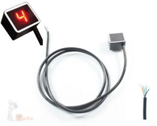 Red Universal Digital Gear Indicator for Motorcycle New