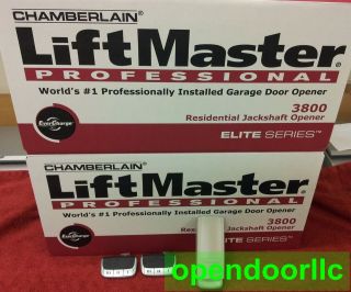 3800 Liftmaster 2 Pack + 2 373P Remotes + 1 FREE 377LM