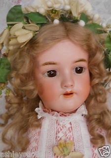   Heinrich Handwerck #109 Antique German Bisque Doll, Lovely Brown Eyes