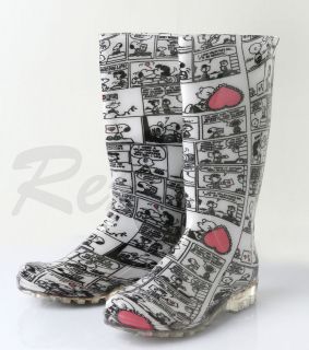    New Fashionable Funny Print Boots Wellies for Rain Snow and Garden