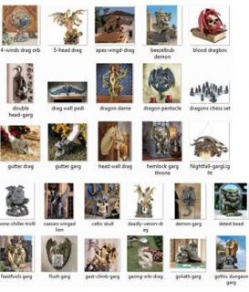 Gothic Medieval Dragons & Gargoyle Statues Many Choices   Free 