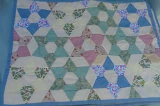   Pacific 8 PCS Quilted Place Mats Quilt design stars flowers mom gift