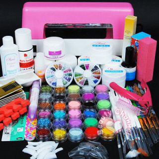   dryer lamp 30 color Acrylic Powder Nail Art Kit gel tools tips 305