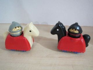Little Tikes Vintage Wee Waffle Castle Horses and Knights RARE To Find