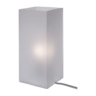   Contemporary Frosted Square Glass Table Desk Lamp Light Accent GRONO