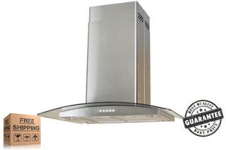   36 Kitchen Glass Stainless Steel Island Range Hood 610is3 Stove Vent