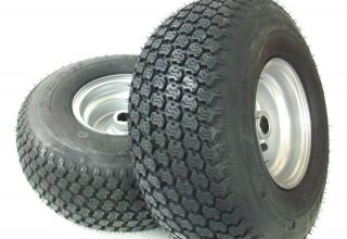   15 Super Turf Tire & Rear Rim for Live Axle to Go Kart, Cart, Wheel
