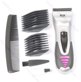 Professional Hair Trimmer Cutting Clipper Silver New