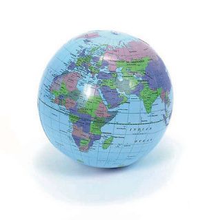 40CM 14 inch Inflatable Globe World Map Beach Ball Fun Colorful 
