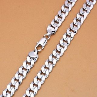 mens white gold necklace in Mens Jewelry