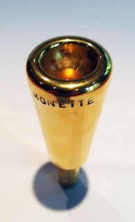 Monette Trumpet Mouthpiece B2 STC 3 Weight Gold Plated Fits All Horns