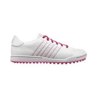 Adidas Jr. Street Golf Shoes Girls White/FP Pink