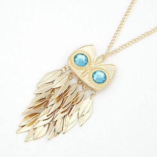 owl necklace gold in Necklaces & Pendants