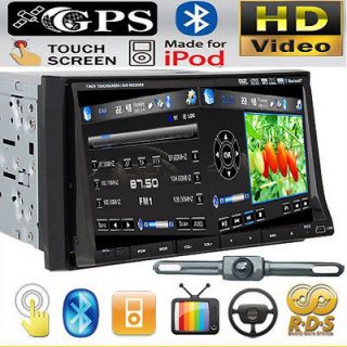 IR2230 GPS+MAP+Camera​ Double Din In Dash 7 Car Stereo DVD Player 