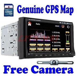   Din Car DVD Player GPS TV BT Radio+Backup Camera+SD Sygic GPS MAP