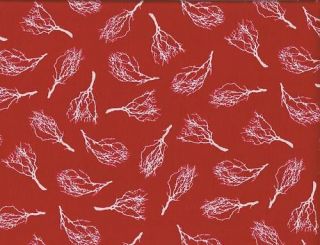 Quilting Fabric Joel Dewberry Manzanita Branch Red