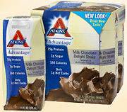 Atkins Advantage RTD Milk Choc Shake   4x11 fl. oz.