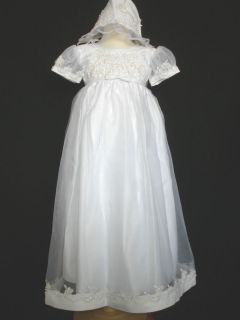New Baby Girl & Toddler Christening Baptism Formal Dress Gown size 0M 