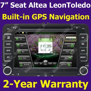 Auto Radio  Car DVD Player GPS Navigation for Seat Altea Leon 