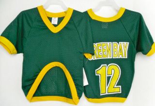 NFL GREEN BAY PACKERS RODGERS #12 DOG JERSEY DOG CLOTHING SHIRT 