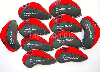   Tour Preferred Iron Covers Red Gray Neoprene Golf Headcovers