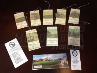 1999 US Open Golf Complete Set of 8+ Tickets Payne Stewart Victory