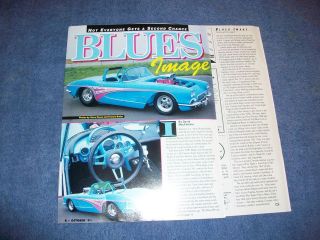 Original 1961 Corvette Pro Street Article Blues Image