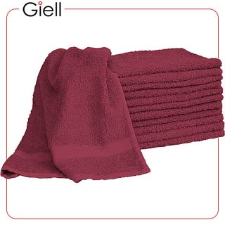   15 X 25 Bleach & Chemical Resistant Color Hair Salon Towels Burgundy