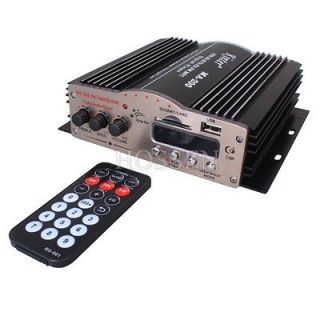 480W 4 Channel Amp USB SD/MMC Card  Music DSP Stereo Amplifier +12V 