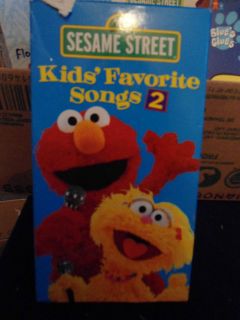 Sesame Street   Kids Favorite Songs 2 2001 VHS 45 MIN FREE MEDIA MAIL 