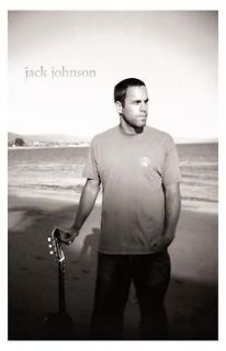   Johnson Singer Musician Kokua Beach Guitar Sexy Very Rare Poster Print