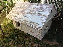 DOG HOUSE VERY WELL BUILT INSULATED FOR SMALL DOGS VENTS DETACHABLE 