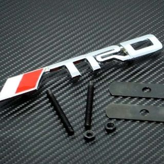 Front Grille Grill Emblem TUNING Aluminum Metal fit for Toyota TRD