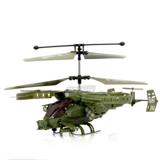  Channel Infrared Remote Control RC Helicopter with GYRO LED Army Green