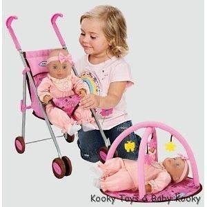 Graco Baby Doll Playset with Buggy Playmat Travel Bag Potty Baby 