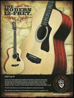 THE 2008 GUILD GAD F40 P ACOUSTIC GUITARS AD 8X11 FRAMEABLE 