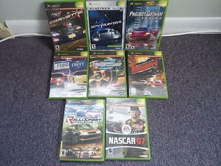 Newly listed 8 ~ RACING XBOX GAMES SPY HUNTER BURNOUT PROJECT GOTHAM 