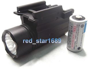   CREE LED Flashlight f/Weaver/Picatinny rail 20mm fit for pistol/glock