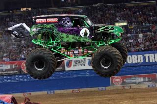 Monster Truck Grave Digger Topper Personalized 1/4 sheet
